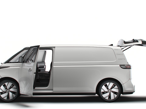 VW ID Buzz Cargo LWB GTX Valve HQInterior 2024 Modello 3D