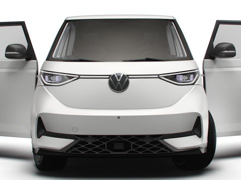 VW ID Buzz Cargo LWB GTX Valve HQInterior 2024 Modello 3D