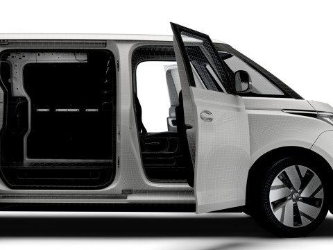 VW ID Buzz Cargo LWB GTX Valve HQInterior 2024 Modello 3D