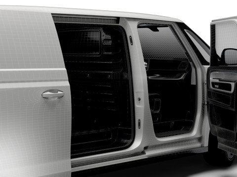 VW ID Buzz Cargo LWB GTX Valve HQInterior 2024 Modello 3D