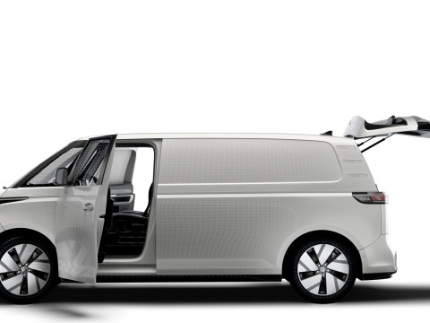 VW ID Buzz Cargo LWB GTX Valve HQInterior 2024 Modello 3D