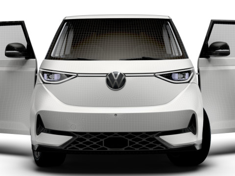VW ID Buzz Cargo LWB GTX Valve HQInterior 2024 Modello 3D