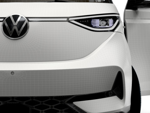 VW ID Buzz Cargo LWB GTX Valve HQInterior 2024 Modello 3D
