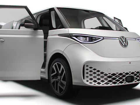 VW ID Buzz Cargo LWB HQInterior 2024 3D मॉडल