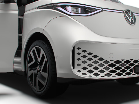 VW ID Buzz Cargo LWB HQInterior 2024 3D Модель