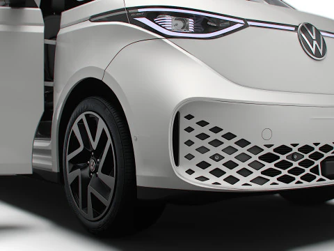 VW ID Buzz Cargo LWB HQInterior 2024 3D Model