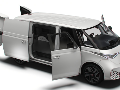 VW ID Buzz Cargo LWB HQInterior 2024 3D Модель