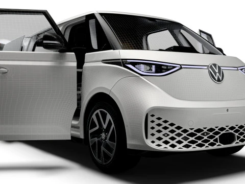 VW ID Buzz Cargo LWB HQInterior 2024 3D Model
