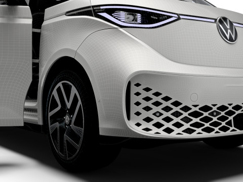 VW ID Buzz Cargo LWB HQInterior 2024 3D Модель