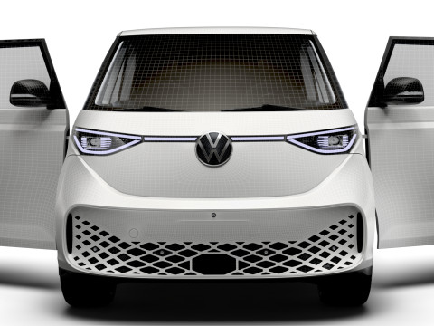 VW ID Buzz Cargo LWB HQInterior 2024 3D Модель