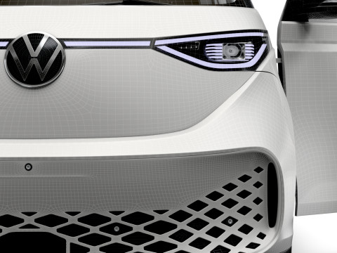 VW ID Buzz Cargo LWB HQInterior 2024 3D Модель