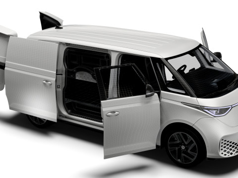 VW ID Buzz Cargo LWB HQInterior 2024 3D Модель