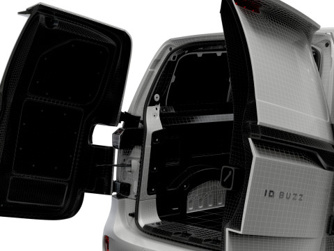 VW ID Buzz Cargo LWB HQInterior 2024 3D Модель