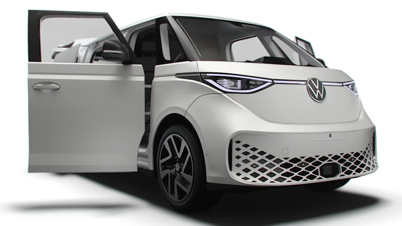 VW ID Buzz Cargo LWB Valf HQInterior 2024 3D Model .c4d .max .obj .3ds .fbx .stl .blend 