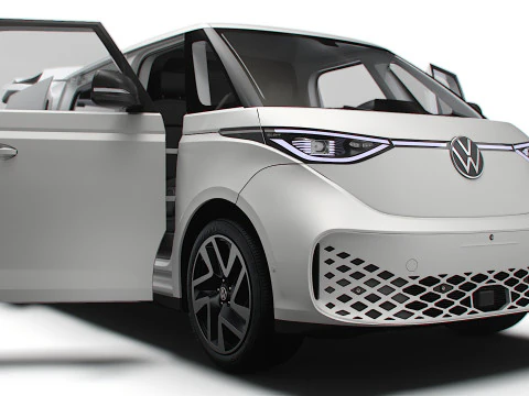 V&aacute;lvula VW ID Buzz Cargo LWB HQInterior 2024 Modelo 3D