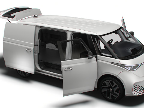 VW ID Buzz Cargo LWB Valve HQInterior 2024 3D-Modell
