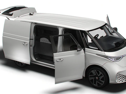 VW ID Buzz Cargo LWB Valf HQInterior 2024 3D Model