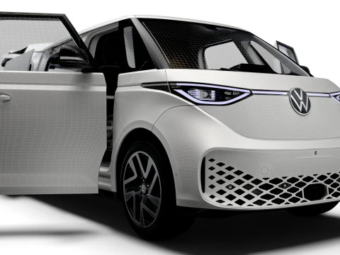VW ID Buzz Cargo LWB Valf HQInterior 2024 3D Model