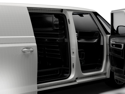VW ID Buzz Cargo LWB Valve HQInterior 2024 3D-Modell