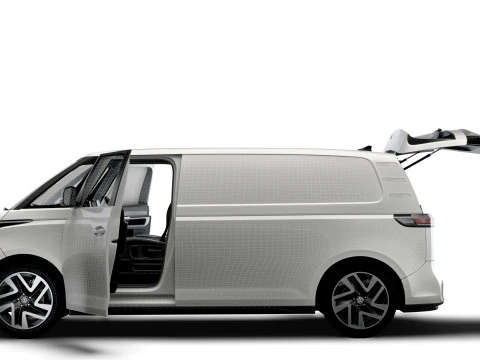 VW ID Buzz Cargo LWB Valf HQInterior 2024 3D Model