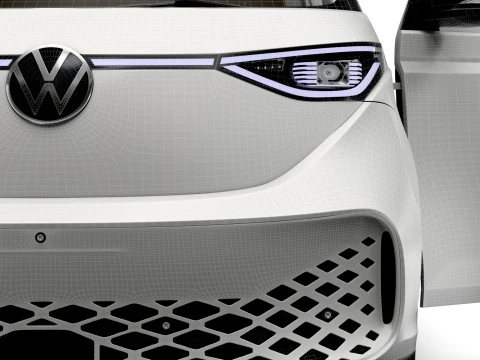 VW ID Buzz Cargo LWB Valf HQInterior 2024 3D Model