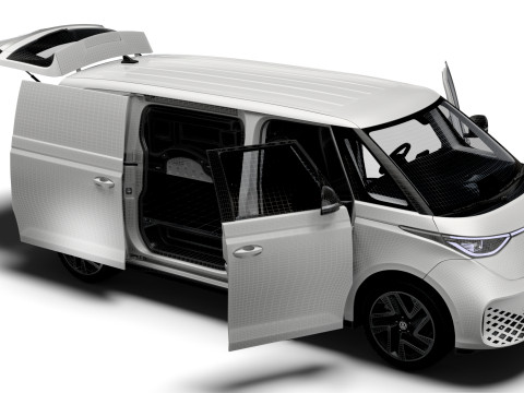 VW ID Buzz Cargo LWB Valve HQInterior 2024 3D-Modell