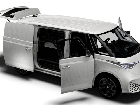 VW ID Buzz Cargo LWB Valf HQInterior 2024 3D Model