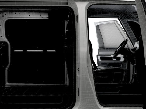VW ID Buzz Cargo LWB Valf HQInterior 2024 3D Model