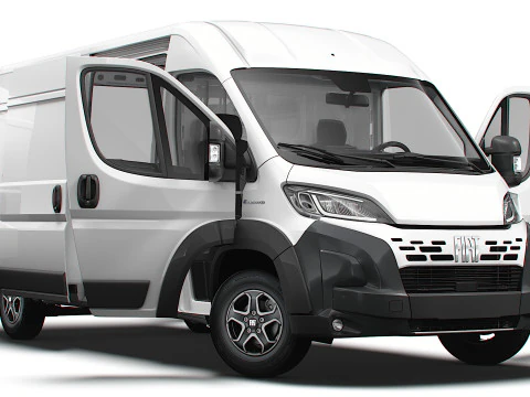 Fiat y Ducato Furgón L3H2 HQ Interior 2025 Modelo 3D