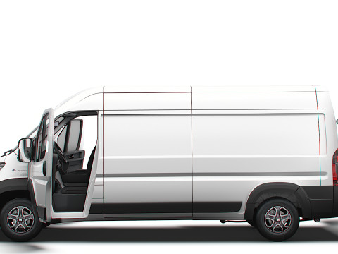 Fiat e Ducato Van L3H2 HQ Interior 2025 Model 3D