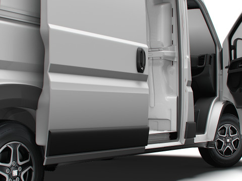 Fiat e Ducato Van L3H2 HQ Interior 2025 Model 3D