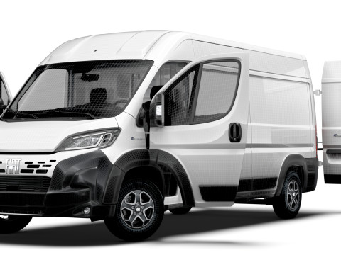 Fiat e Ducato Van L3H2 HQ Interior 2025 Model 3D