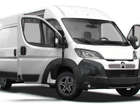 Citroen e Jumper Van L3H2 HQ Interior 2025 3Dモデル