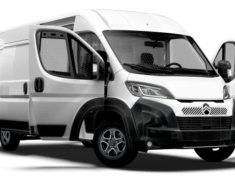 Citroen e Jumper Van L3H2 HQ Interior 2025 3D Model
