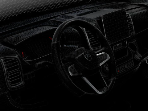 Citroen e Jumper Van L3H2 HQ Interior 2025 3D Model