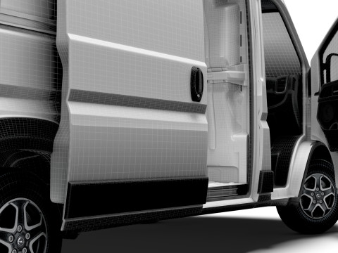 Opel Movano e Van L3H2 HQ Interior 2025 Modelo 3D