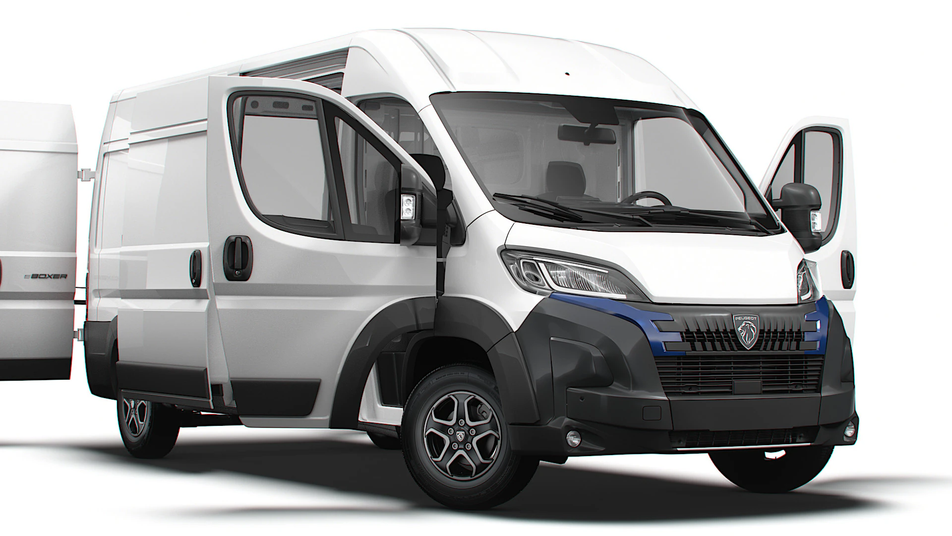 Peugeot e Boxer Van L3H2 HQ Interior 2025 3D Model .c4d .max .obj .3ds .fbx .stl .blend 