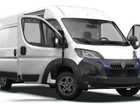 Peugeot e Boxer Van L3H2 HQ Interior 2025 3Dモデル