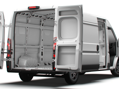 Peugeot e Boxer Van L3H2 HQ Interior 2025 3D Model