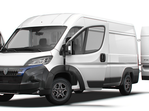 Peugeot e Boxer Van L3H2 HQ Interior 2025 3D Model