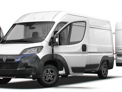 Peugeot e Boxer Van L3H2 HQ Interior 2025 3D Model