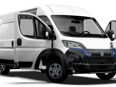 Peugeot e Boxer Van L3H2 HQ Interior 2025 3D Model