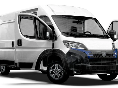 Peugeot e Boxer Van L3H2 HQ Interior 2025 3D Model