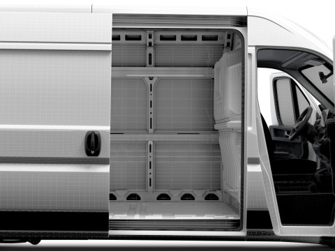 Peugeot e Boxer Van L3H2 HQ Interior 2025 3D Model