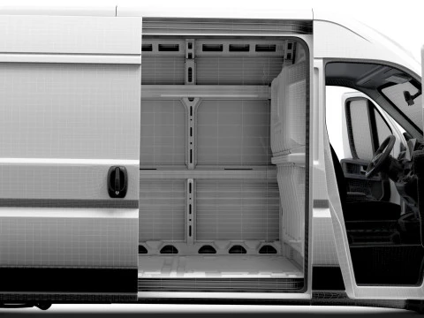 Peugeot e Boxer Van L3H2 HQ Interior 2025 3D Model