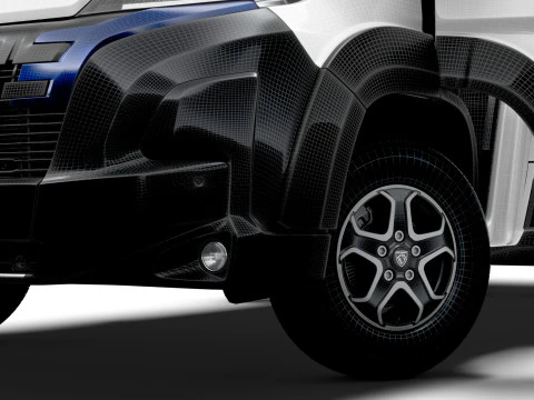 Peugeot e Boxer Van L3H2 HQ Interior 2025 3D Model