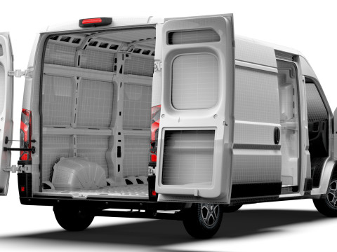 Peugeot e Boxer Van L3H2 HQ Interior 2025 3D Model