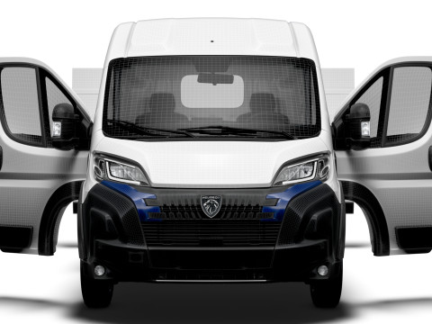 Peugeot e Boxer Van L3H2 HQ Interior 2025 3D Model