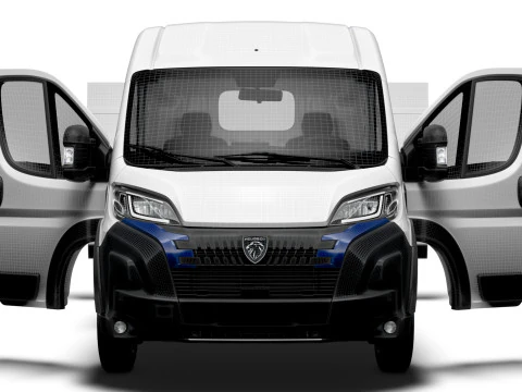 Peugeot e Boxer Van L3H2 HQ Interior 2025 3D Model
