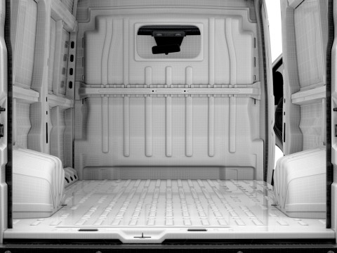 Peugeot e Boxer Van L3H2 HQ Interior 2025 3D Model